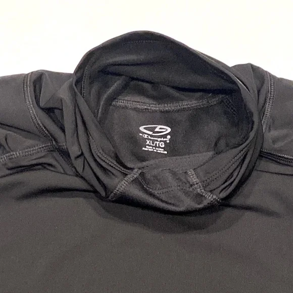 C9 BY CHAMPION Active High Neck Running Long Sleeve Athletic Top Black Size XL - Picture 3 of 4
